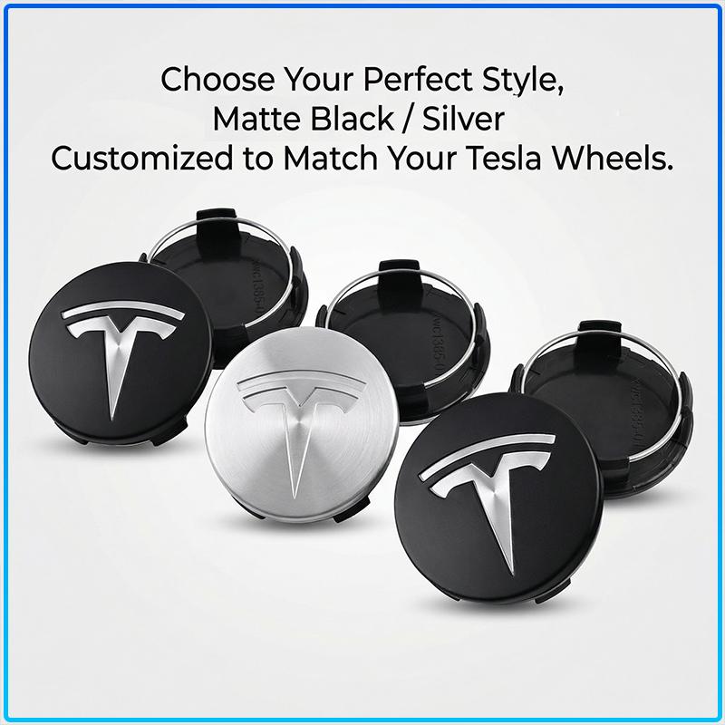 4 stuks 60 mm Auto Wielnaafdopjes Badge Accessoires Voor Tesla Model 3 Model S Model X Model Y Roadster Performance Decoratie