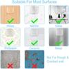 6 Pcs Clear Wall Door Handle Stopper  for Wall Fridge Cabinets Headboard