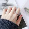 Rose Gold Plated Titanium Steel Diamond Ring - Korean Style Fashion for Women