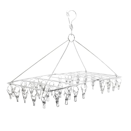 

Stainless Steel Clothes Dryer, 46 Clothespins, Rust-Resistant, Durable, for Drying, Laundry, and Laundry