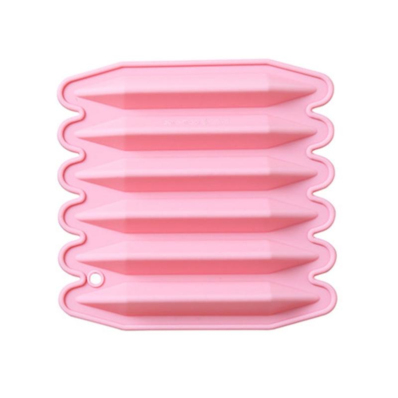 

Crayon Mold Triangular Double Tipped 3D Crayon Silicone Mold Oven Molds for Making Blue Mold Reusable