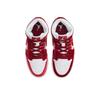 Dámské tenisky Air Jordan 1 Mid Red Velvet Bílá Černá Týmově červená FZ3334-100