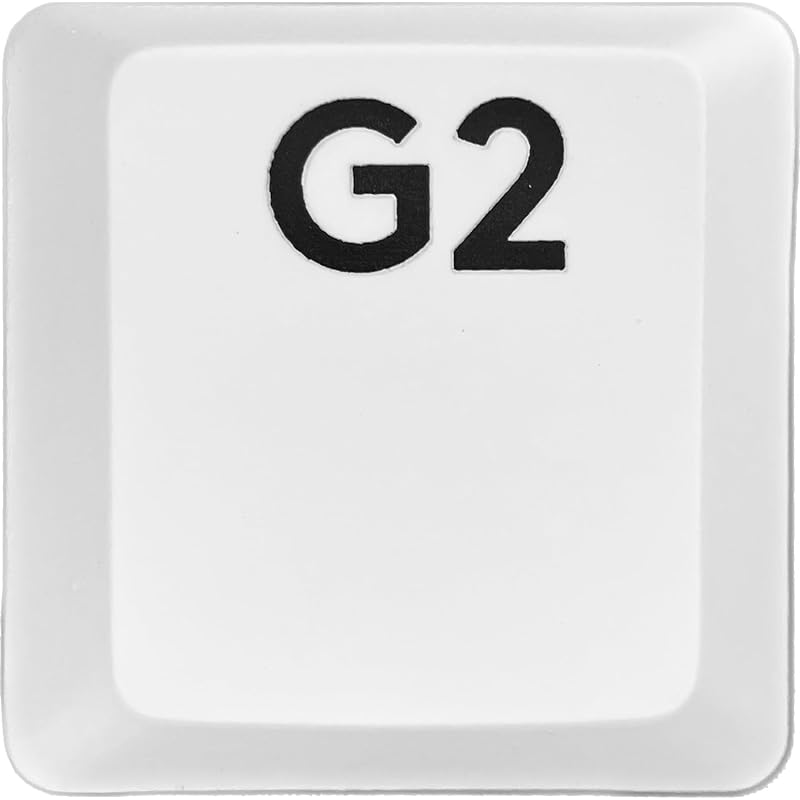 

logitech G913/G913TKL/G915 replacement keycaps [Sold as 1 piece] (Light-emitting compatible) [BERGBUCH] (G2, White)