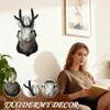 3D Animal Wall Art Lightweight Realistic Soft Sculpture Animal Head Wall Decoration For Office Lounge Home Indoor Living Room