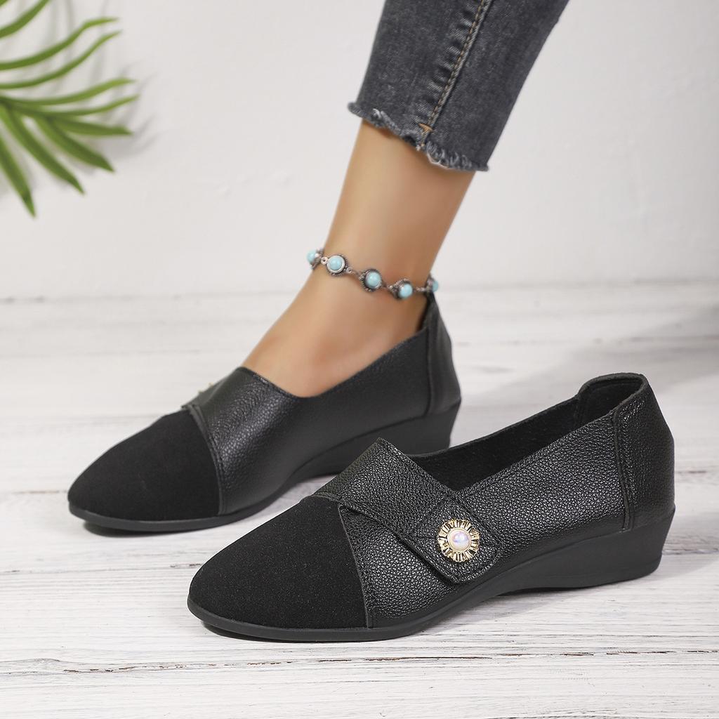 Fashion Woman Shoes Soft Leather Low Heels Shoes Women's Elegant Flats 2025 Casual Flat Shoes Women Footwear New Loafers Zapatos Mujer