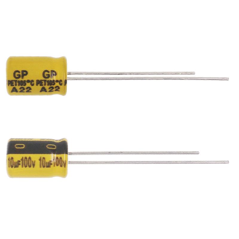 Aluminum Electrolytic Capacitor 10uF 100V 6.3x9mm