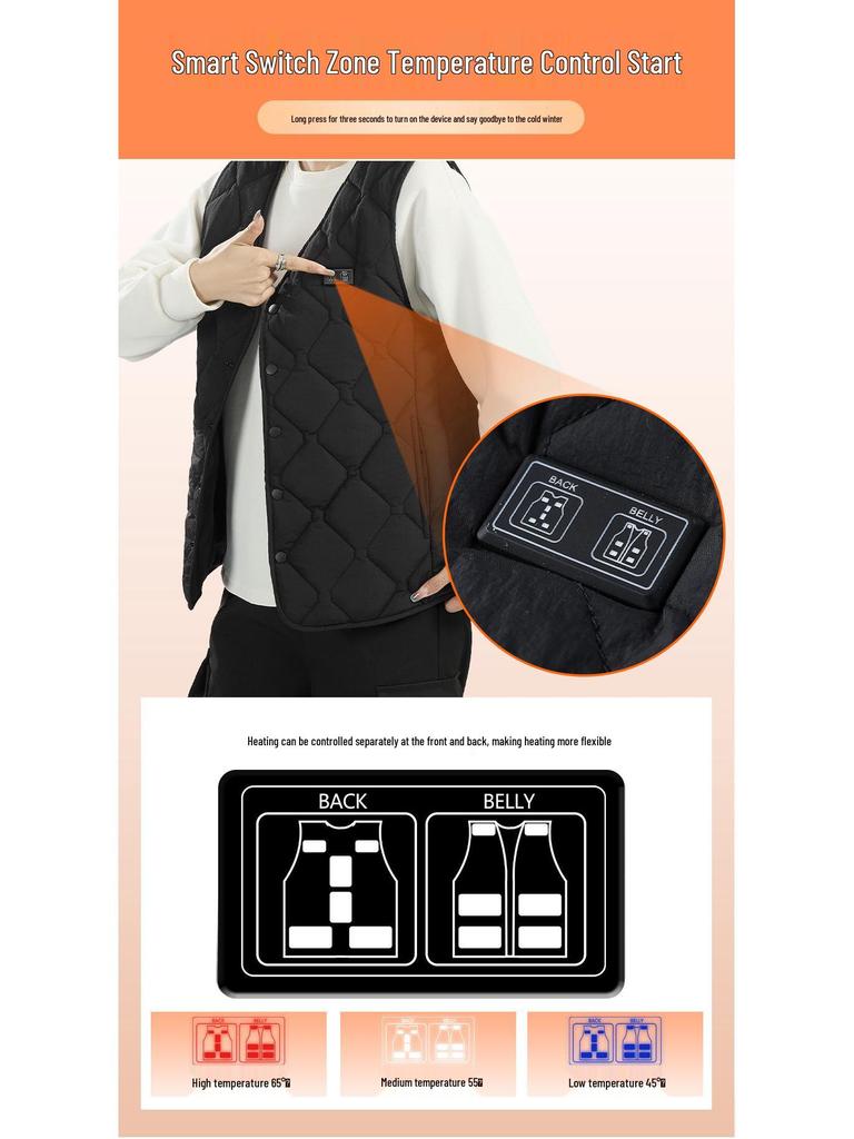 Cross-Border Smart Electric Heating Vest with Temperature Control
