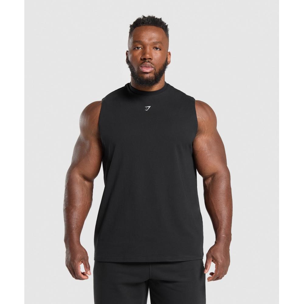 Gymshark Heavy Duty Tank Black A2b9h Bb2j