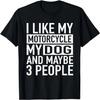 Riding Is Living Piston Skull T-Shirt