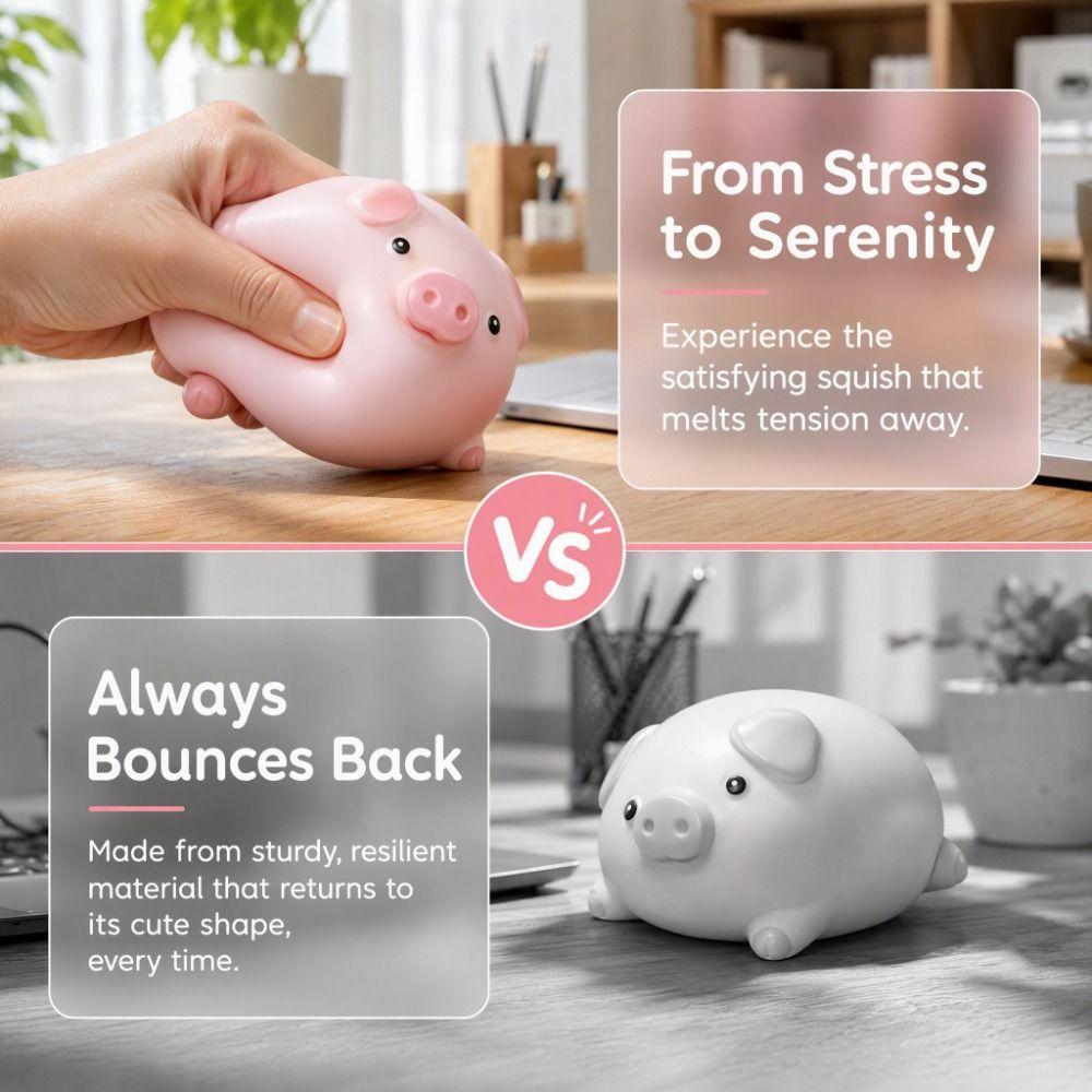Soft  TPR Pig Pinch Le Cute Squishy Fingertip Toy Creative Pig Squeeze Toy  Boys Girls