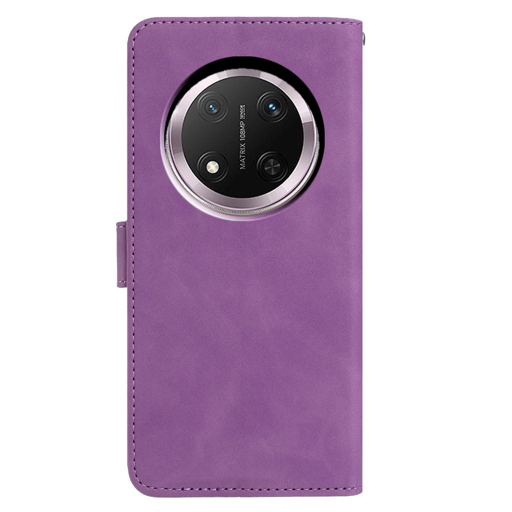 PU Lederhülle für Honor Magic7 Lite 5G/X9c 5G/X60 Pro 5G Schmetterling Blume geprägt Brieftasche Ständer Handyhülle