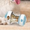 Interactive Dog Treat Dispenser Adjustable Rolling Treat Dispenser Puzzle Tough Slow Feeder Puppy Enrichment Training Toy For