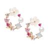 Alloy Earing Pair Sweet Bowknot Girl Ear Women Wedding Datting Jewelry Supplies