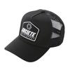 Societe Noir Plate Logo Curved Peak Sport Trucker Cap