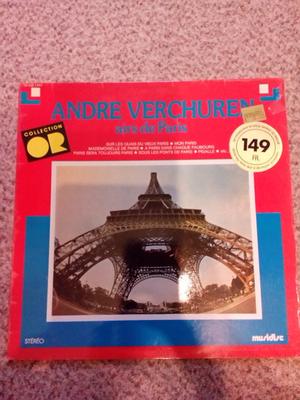 LP Record ANDRÉ VERCHUREN - AIRS DE PARIS 30CO1444 COLLECTION OR 1971 France Pop Used