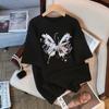 Women's Crew Neck Short Sleeve Graphic Tee Loose Fit Japanese Casual Cartoon Print T-Shirt