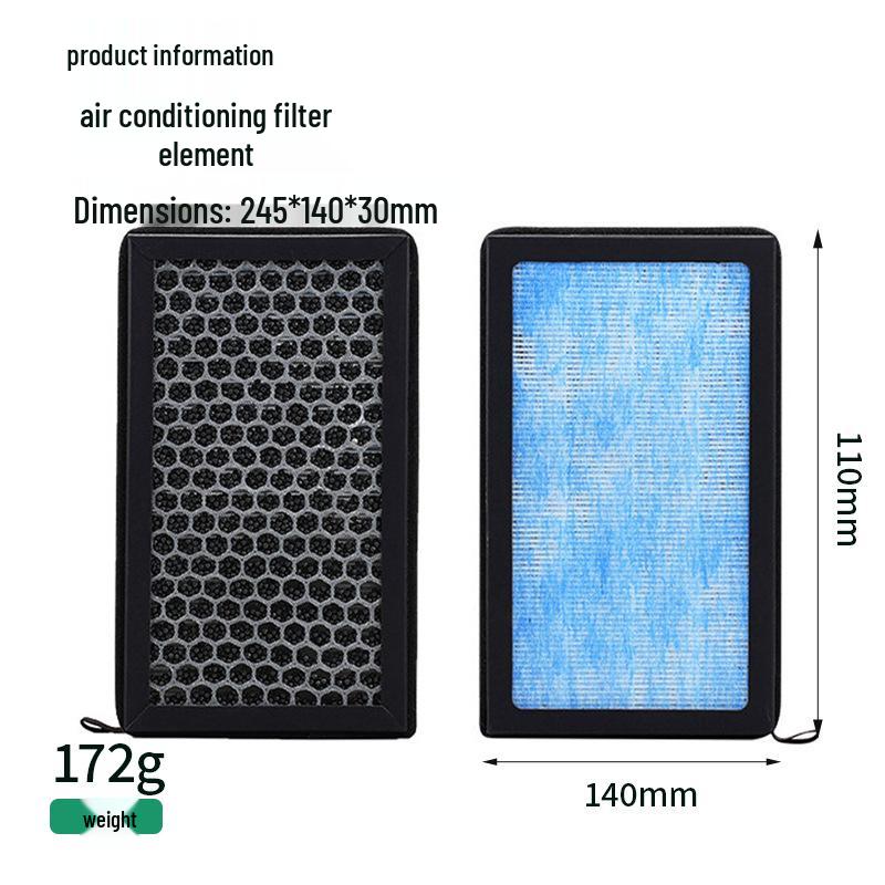 Tesla Model 3/Y HEPA Activated Carbon Air Filter for Deodorizing and PM2.5 Removal