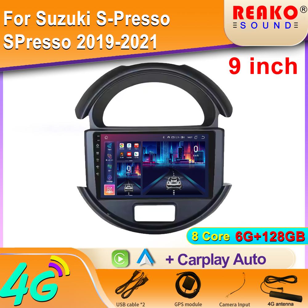 Car Radio For Suzuki S-Presso SPresso  2019-2021 Android Auto Multimedia Video Player GPS Navigation WIFI IPS Screen 2din DVD