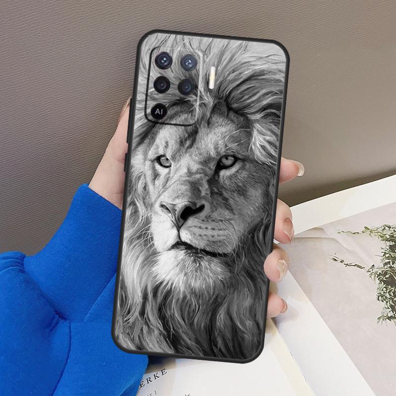 Lions Phone Case For OPPO A54 A74 A94 A53S A1K A15 A16 A3S A5S A83 A91 A93 A5 A9 A53 A31 A52 A72