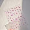 Magical Blow Bubbles Goldfish Bunny Rabbit Cat Kitten Shape Shiny Dreamy Bubbles 5D Nail Art Decorations Sticker Manicure Decal