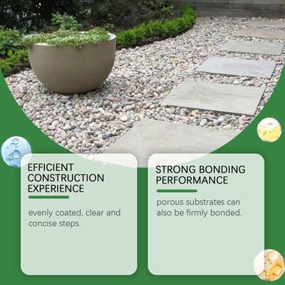 120Ml Pebble Adhesive Waterproof Frost Resistant Stone Pebble Adhesive For Daily Use Home Assistant Adhesive Wall Wallpaper