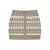 Kirsh Fair Isle Knit Mini Skirt [Sand]