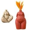 Creative Female Body Ceramic Vase Abstract Art Figure Sculpture Ornament Art Irregular Girl Ceramic Flower Vase Home Decoration