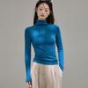 Womens High-Neck Long Sleeve T-Shirt With Brushed Modal Fabric Warm Soft Base Layer Winter