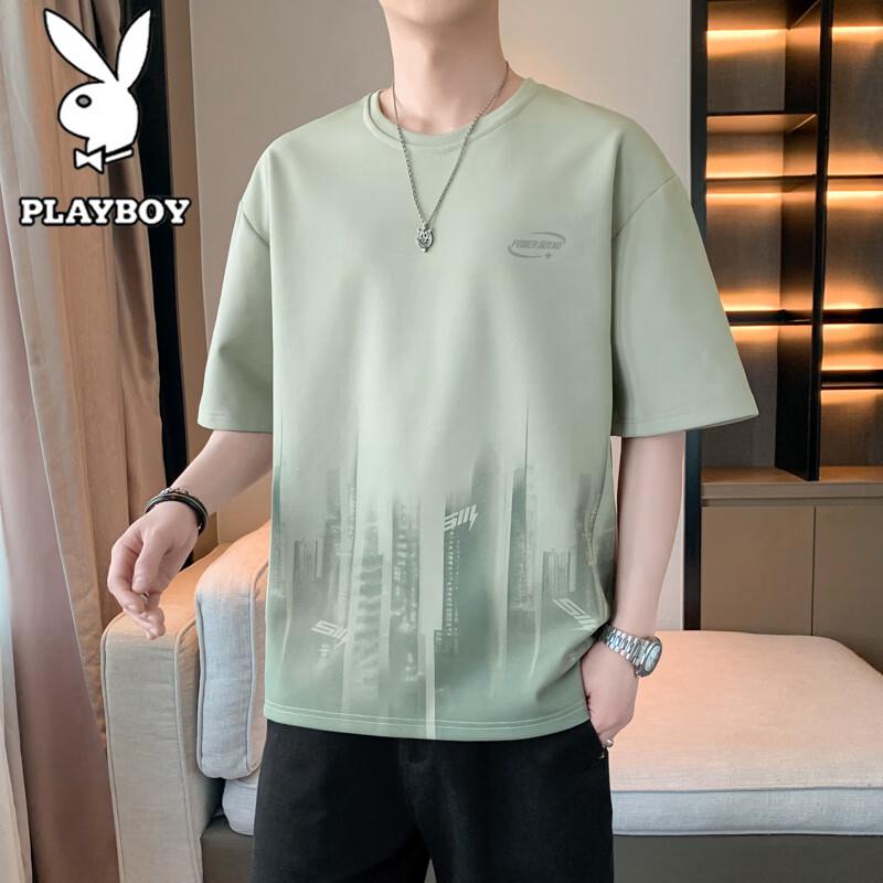 PLAYBOY Men s Casual Round Neck T-Shirt 2XL
