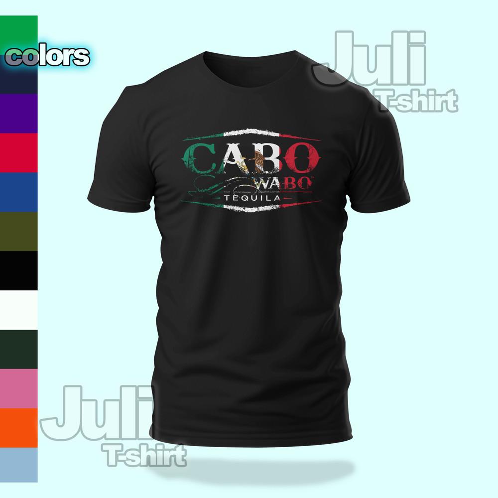 Футболка с логотипом флага Мексики Cabo wabo, смешная, размер S-5XL, унисекс S