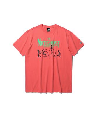 NICEGHOSTCLUB Namaste Skeleton Tee_Pink(Ng2Dmut513A)
