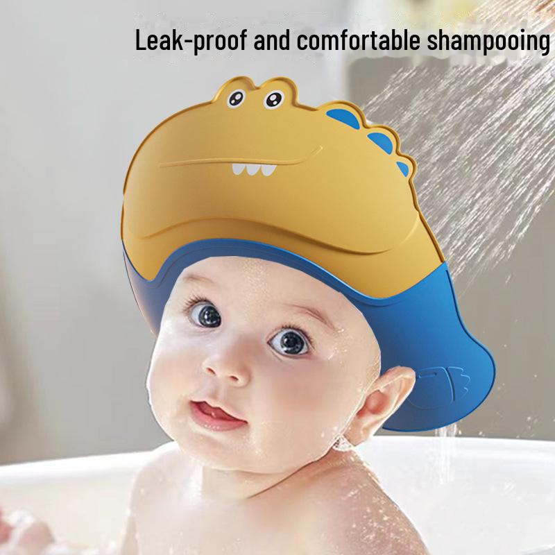 Waterproof Kids Shampooing Cap - Baby Bath Hat with Ear Protection and Water Repellent Features