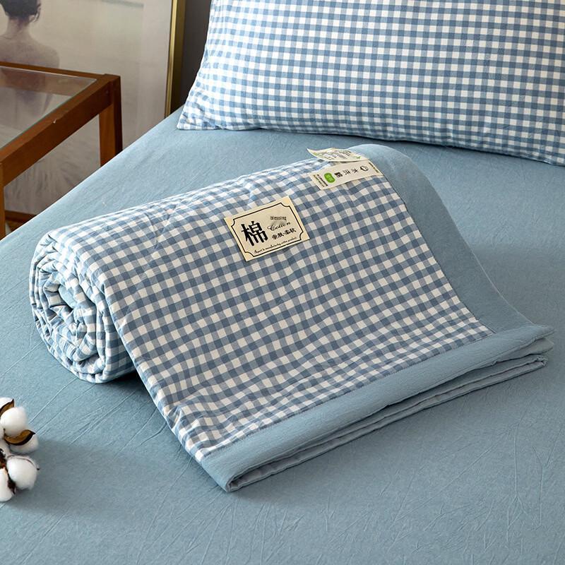 Machine Washable Washed Cotton Summer Quilt