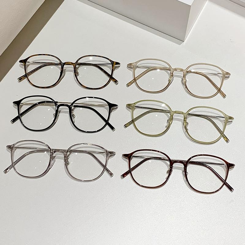 Middelaldrende Anti Blått Lys Runde Innfatning Presbyopi Briller Retro Sirkulære Lesebriller Ultralette Unisex Langsynsbriller
