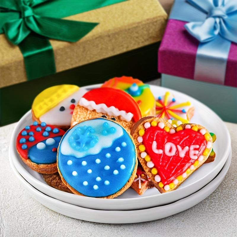 12pcs Metal Biscuit Cutter Set, Stainless Steel Set of Flower Center Round Star-shaped Small Biscuit Cutter, Biscuit Cutting and Baking Mold,