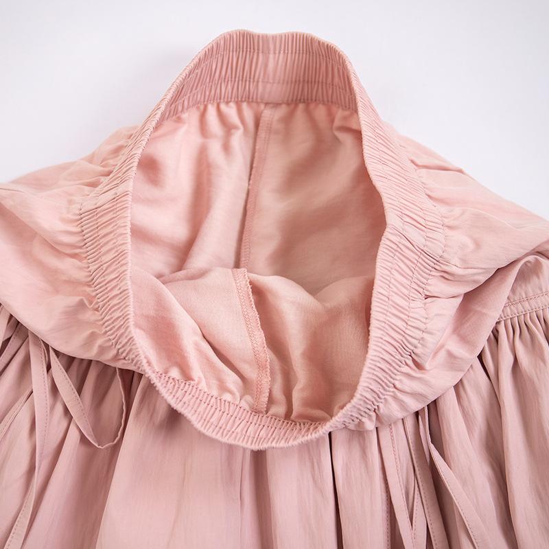 White Bow Tied Fluffy Cake Skirt for Women In Summer Small Elastic Waist A-line Skirt Short Skirt