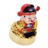 Solar Powered CAI Shen Statue Nodding Fortune Ornament Car Ornament Home Decoration East Road Type
