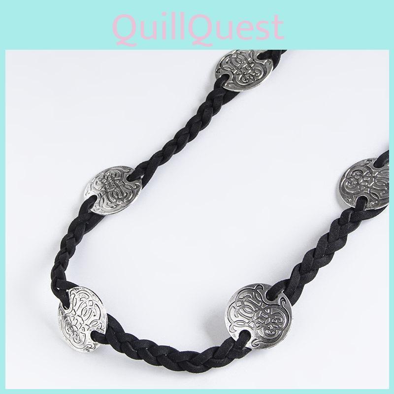 Metal Style Bohemian Decor Knot Design Women Casual Woven Belt For Daily
