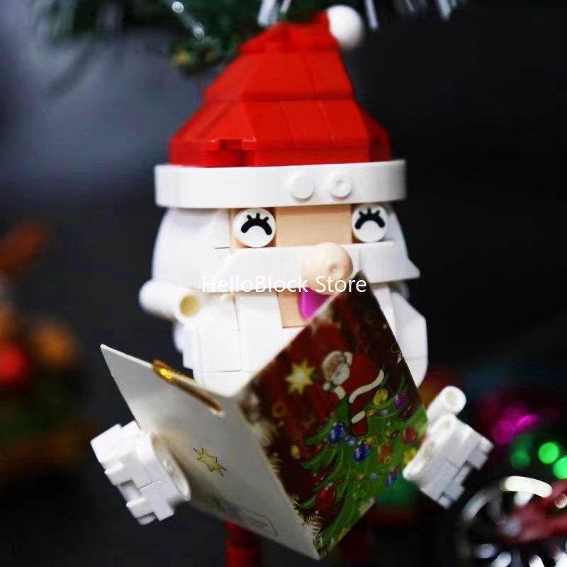 Дед Мороз Олень Машина Конструктор Креативный Эксперт Мультяшный Дед Мороз Модель — фото 5