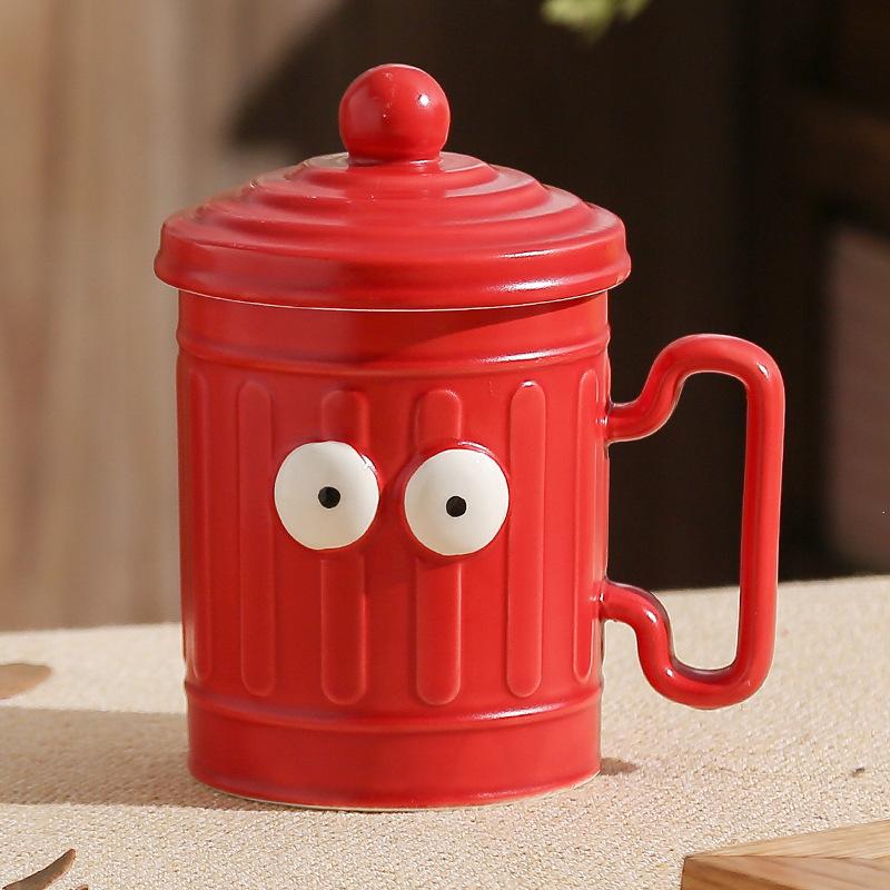 Funny Mug with Lid Birthday Gift Cup Souvenir Office Ceramic Cup Home High Value Man