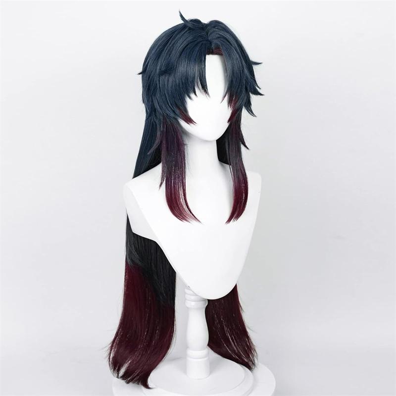 High Quality Blade Cosplay Wig Anime Blade Long Dark Blue Brown Red Heat Resistant Synthetic Hair Role Play Wigs + Wig Cap