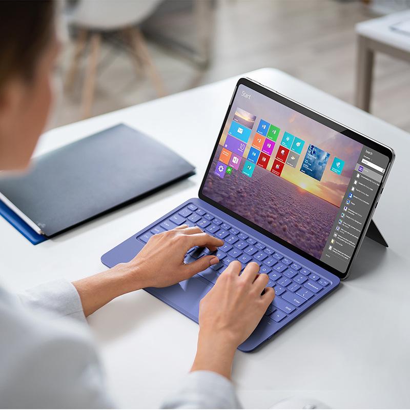 Colorful Backlit Bluetooth Keyboard Cover for Surface Pro 12