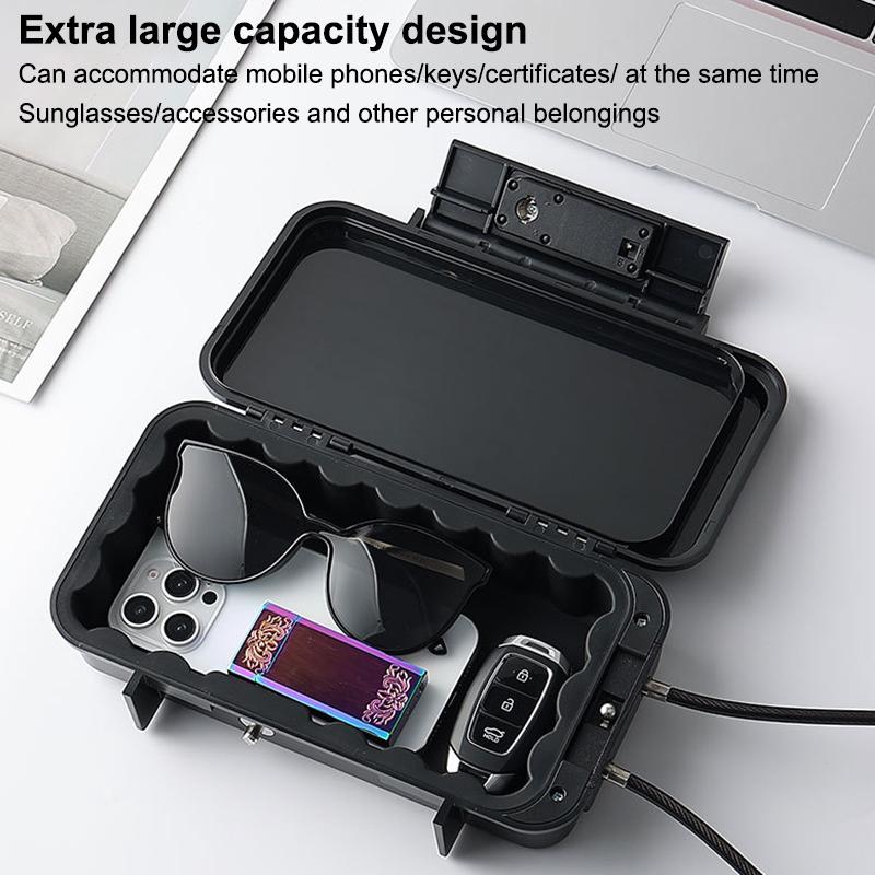 Portable Code Beach Safe Box 4-digit Combination Lock With Steel Wire Outdoor Camp Sports Cycling Swim Security Storage Box