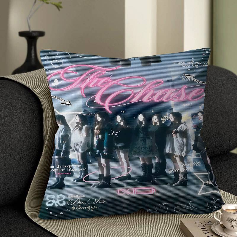 HEART2HEART KPOP GIRL H2H 45*45cm Cushion Cover Pillow Cover Decor Pillowcase Home Pillowcase For Couch Pillow