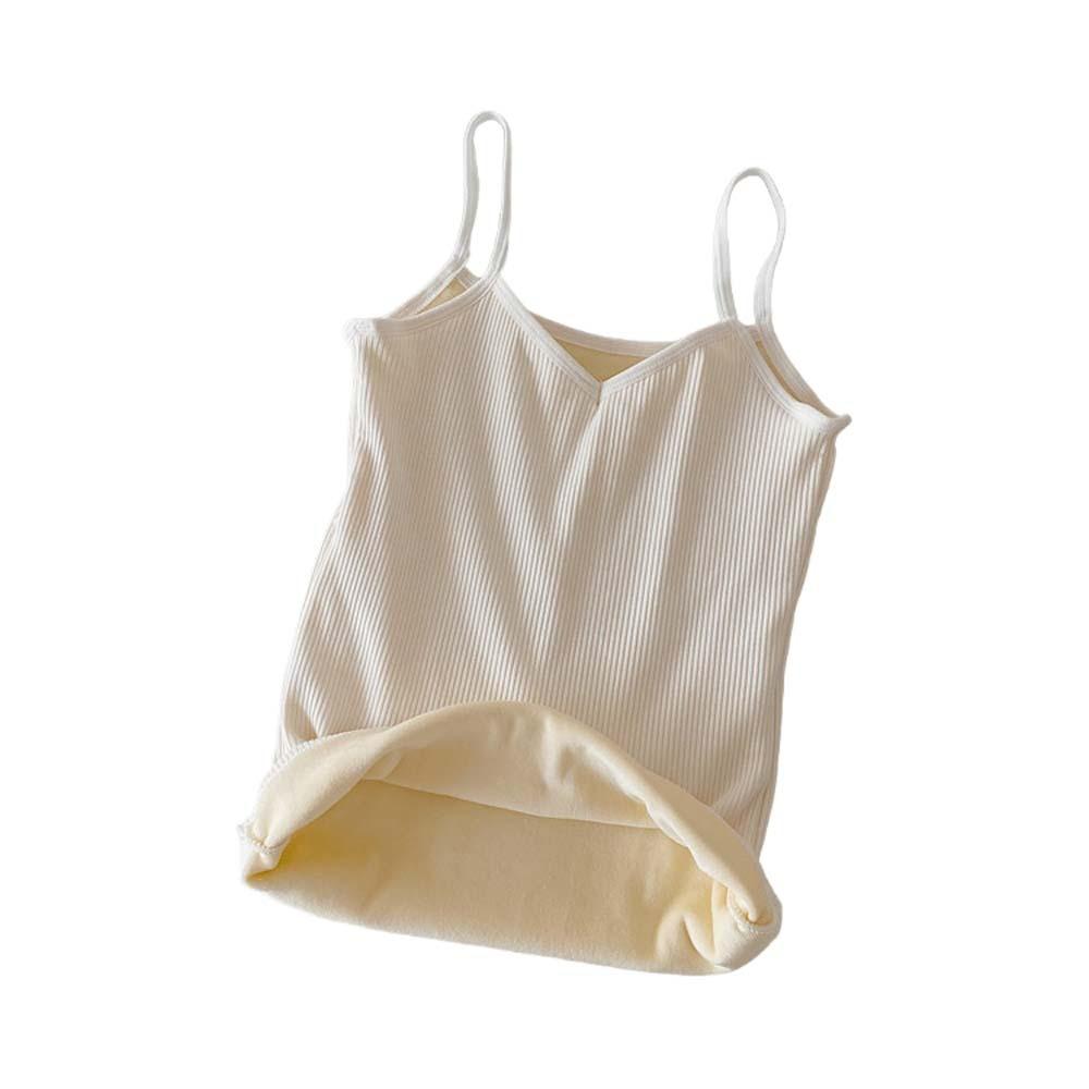 Slim Fit Women Thermal Camisole Thermal Plush Vest Underwear Warm Suspender Vest  Ladies