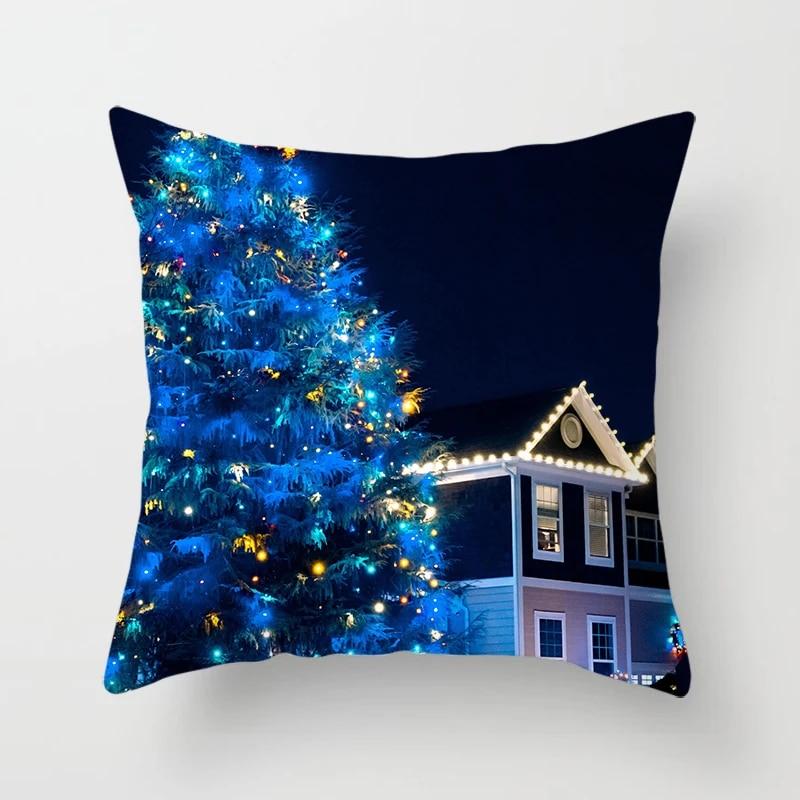 

Рождественские домашние наволочки с рождественским принтом для кровати, украшения для дома, наволочки, рождественские декоративные наволочки 40x40cm