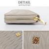 Crossmarberry Long Easy To Large Round Zipper Ivory Women's Wallet, Cute, Use, Capacity, Closure, Stylish, High-Quality Look, Quilted, Simple, Casual,