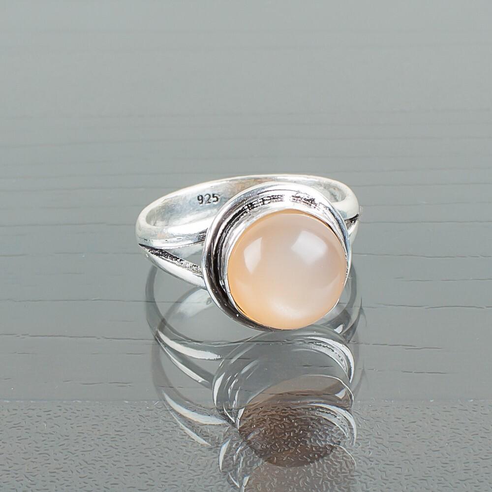 Peach Moonstone Gemstone 925 Sterling Silver Men & Women Jewelry Handmade Ring RR-11-30