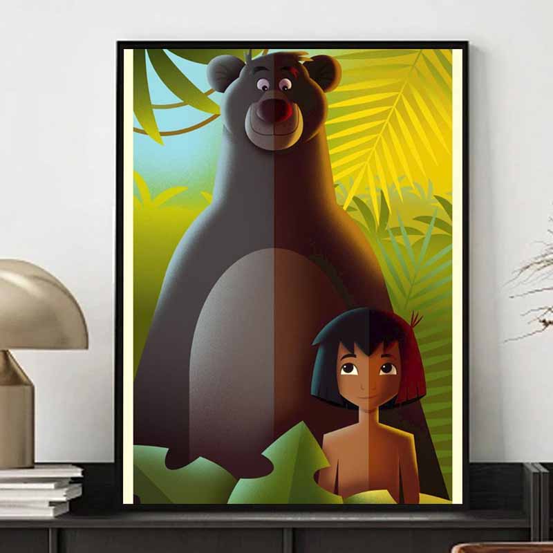 Disney Diamond Painting Artistic Illustrations of The Jungle Book Cute Cartoon Cross Stitch Set 5D DIY Home Decor