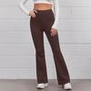 Women's Elastic Waist Solid Color Yoga Pants Athletic Running Casual Leggings